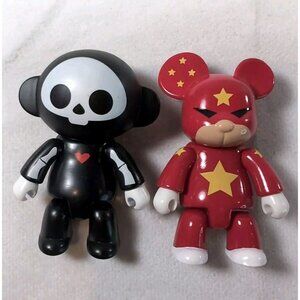 Toy2R Qee 2 Skelanimals Heart Captain China Bear Designer Collection 2.5" 2010